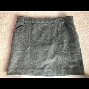 J. Crew Wool Mini Skirt